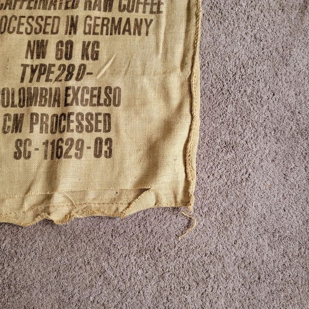 Columbia Germany Coffein Compagnie Burlap Coffee Sack 27 X 42